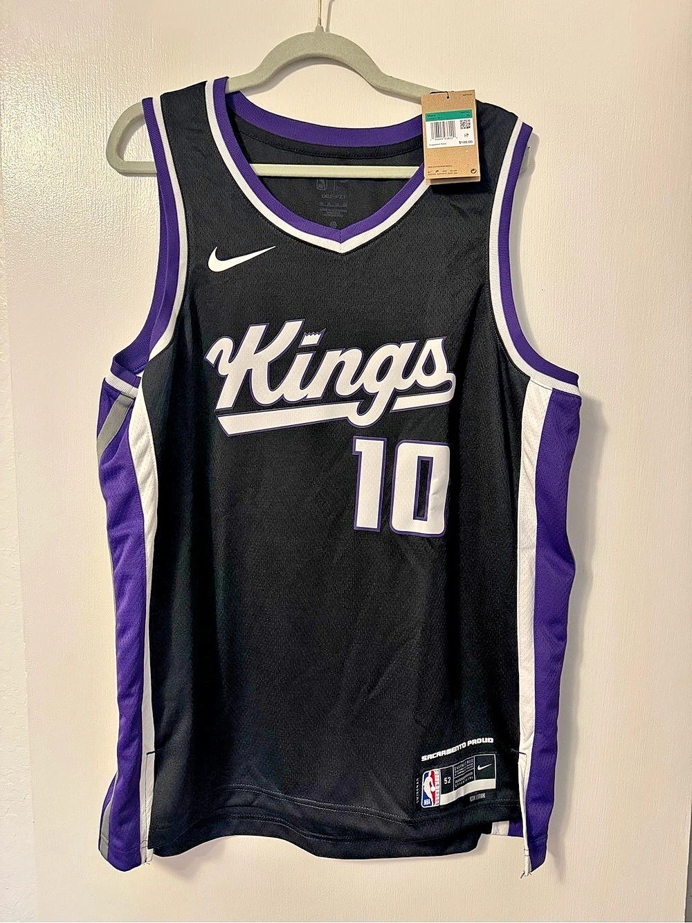 Nike Sacramento Kings Domantas Sabonis Icon Edition Swingman Jersey #10 Swingman
